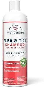 Wondercide 12 oz Flea & Tick Shampoo for Dogs & Cats - Peppermint