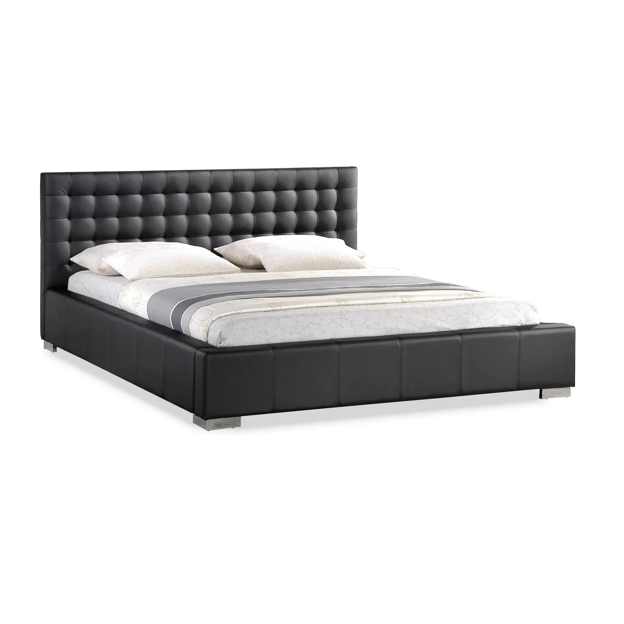 Modvilla Madison White Modern Queen-size Platform Bed