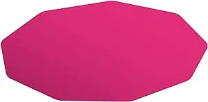 Colortex FC121001009RC 9Mat Poly ChairMat HardFloor&CarpetTiles Pink38X39