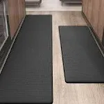  Kitchen Rugs, Kitchen Rug Set 2 Piece Kitchen Runner Rug 17&#034;x29&#034;+17&#034;x59<wbr/>&#034; Black