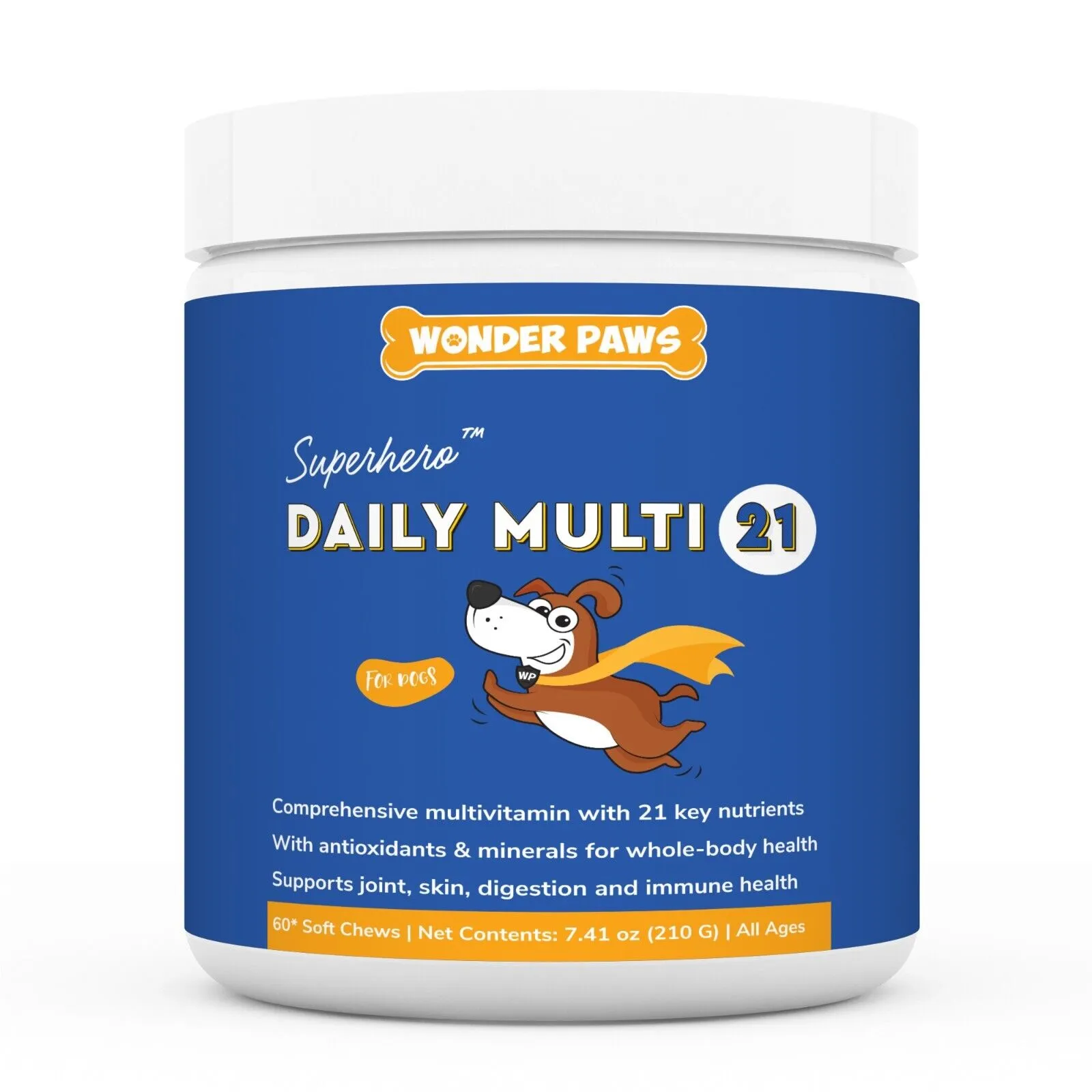 Wonder Paws Daily Multi 21 Superhero Chews for Dogs