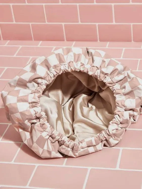 Kitsch Satin Lined Flexi Shower Cap