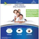 Full Size Zippered Mattress Protector - Waterproof Mattress Cover - Hypoallergen