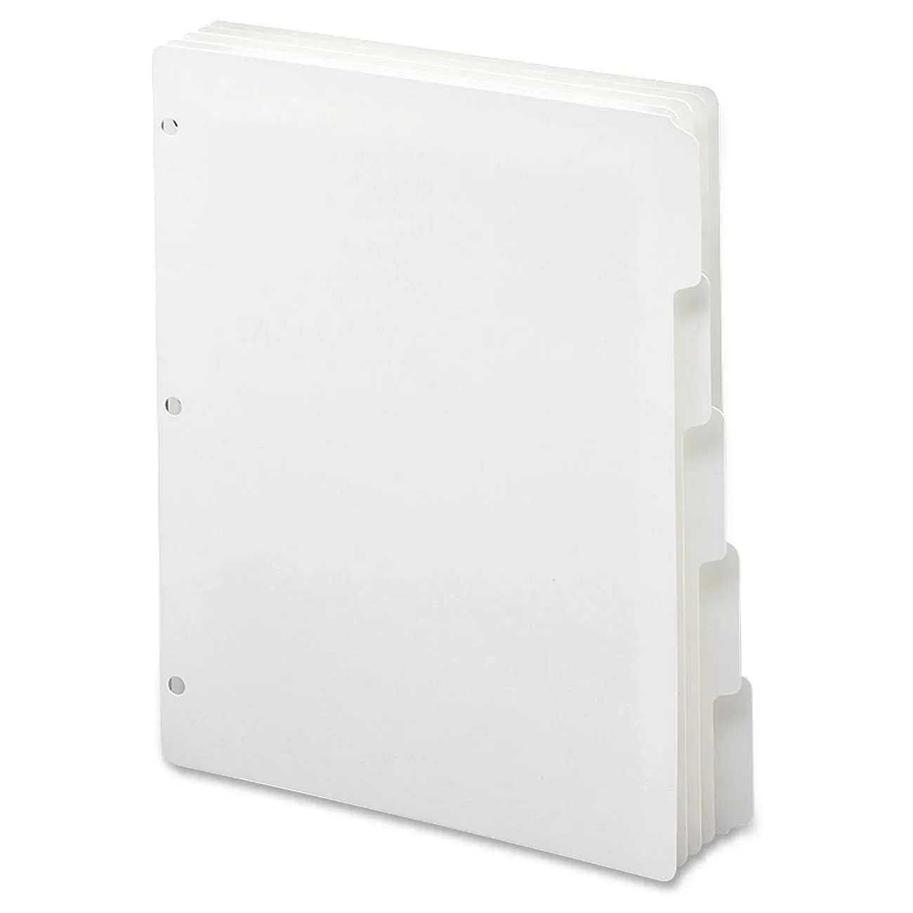 Smead Three Ring Binder Index Divider 5 Tab White