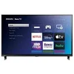 Philips 32PFL6452F7 32" Class 31.5" Diag. HD Smart LED TV - Refurbished; Built-in Roku; Borderless Design