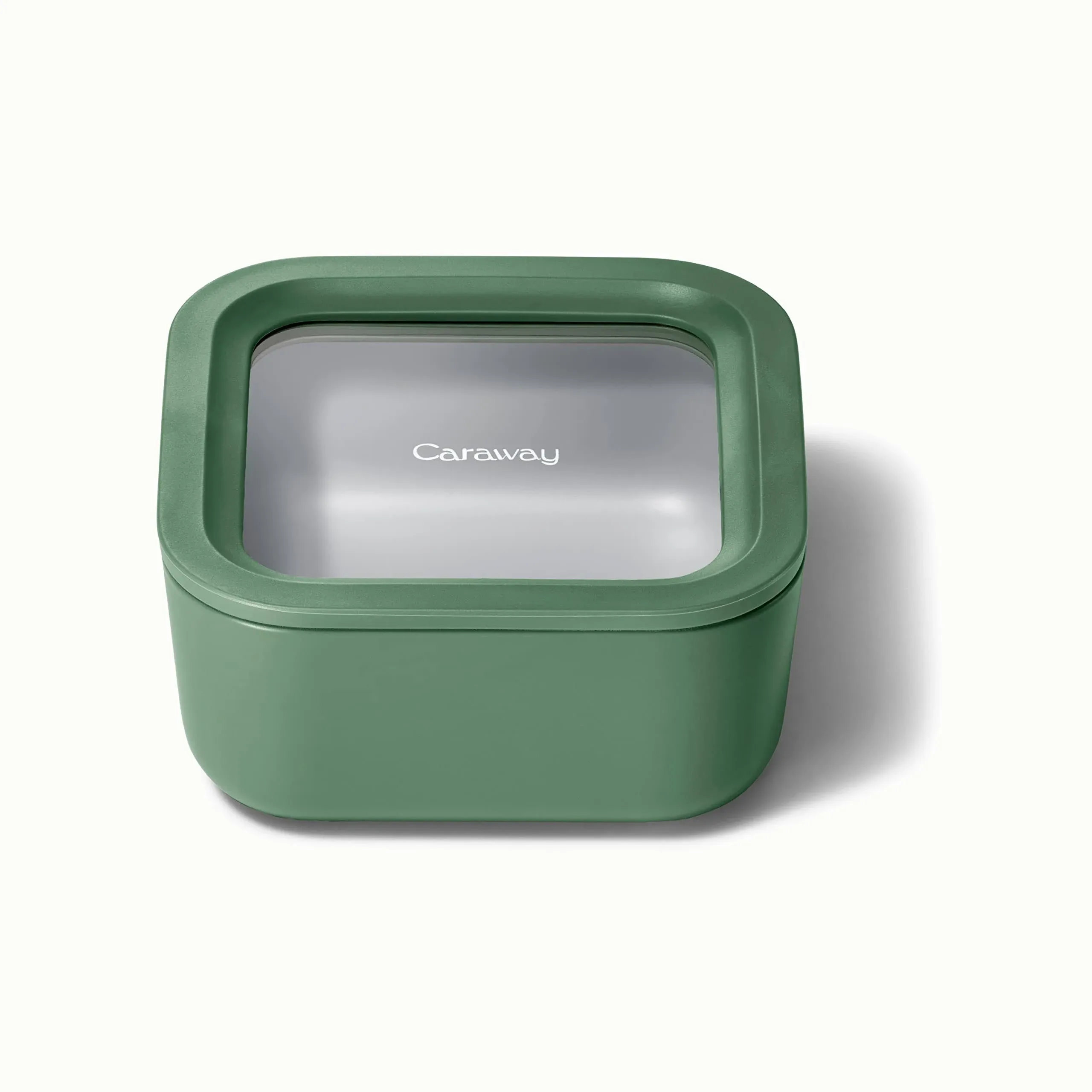 Caraway 4.4-Cup Glass Food Storage Container Sage