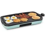 Deluxe Everyday Electric Griddle with Dishwasher Safe Removable Nonstick Cooking