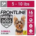 Frontline Shield Extra Strength Flea & Tick Spot Treatment For Dogs, XS