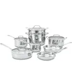 Cuisinart 13-Piece Contour Stainless Cookware Set