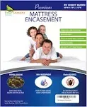 RV Short Queen Mattress Protector (60 Wx75 L) Waterproof Zippered Encasement