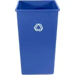 Rubbermaid Commercial Products 50-Gallon Untouchable Square Trash/Garbage Can