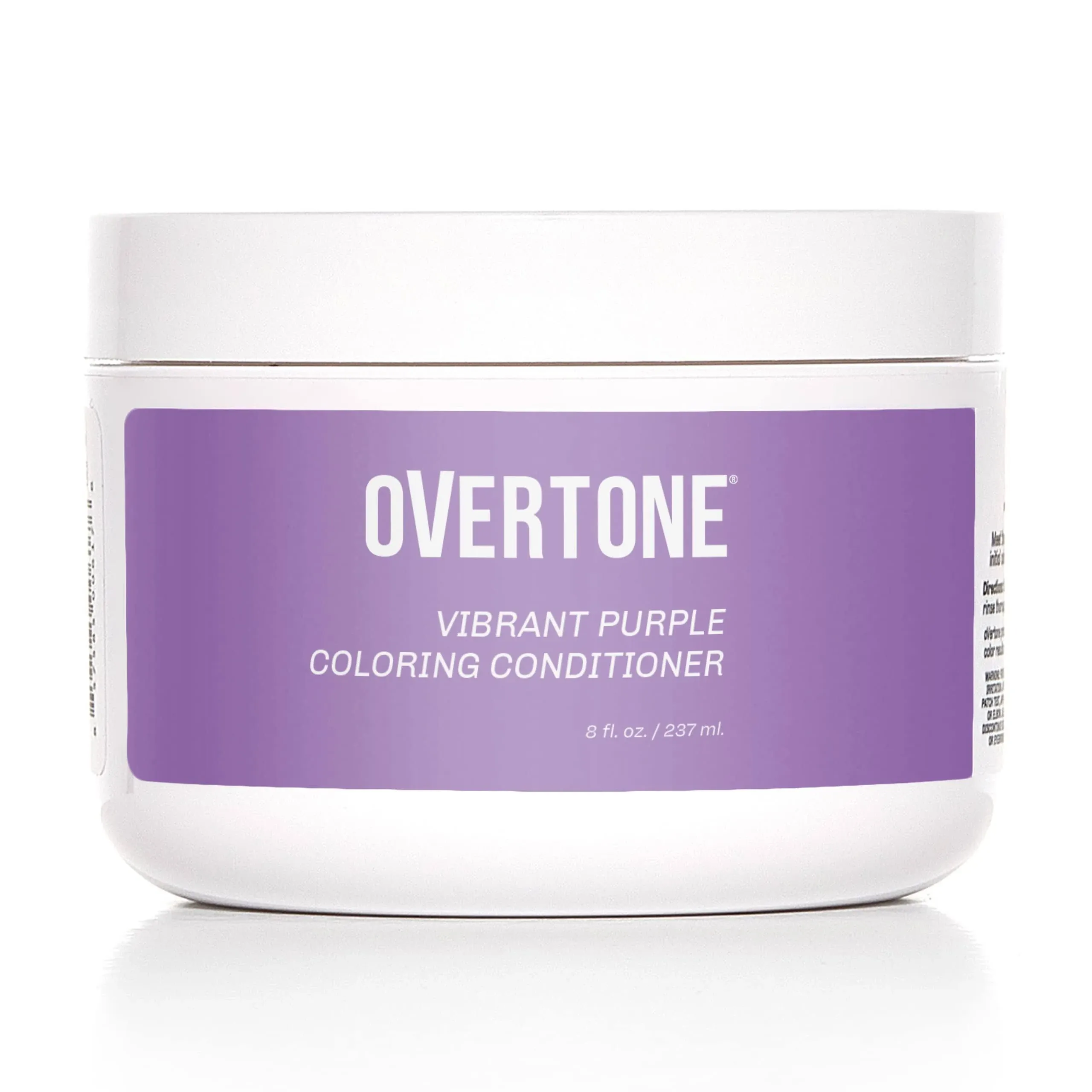 Overtone Haircare Color Depositing Conditioner - 8 oz Semi-Permanent Hair Color Conditioner with Shea Butter & Coconut Oil - Pastel Purple Temporary