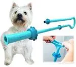 Rinseroo Dog Shower Hose: Wash Hose Attachment for Shower & Sink - Pet Bather, Fits Showerheads Up to 4” Wide Handheld Shower Sprayer Faucet Adapter