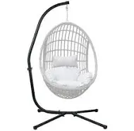 Aoodor Hammock Steel Stand Only C-Stand for Hanging Hammock Chairs