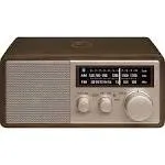 Sangean ra50562 am and fm bluetooth wooden cabinet radio multicolor