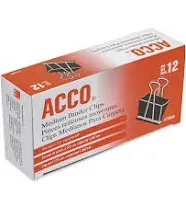 ACCO Binder Clips Medium