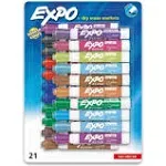 Expo Chisel Tip Dry Erase Markers, Multicolor (21 ct)