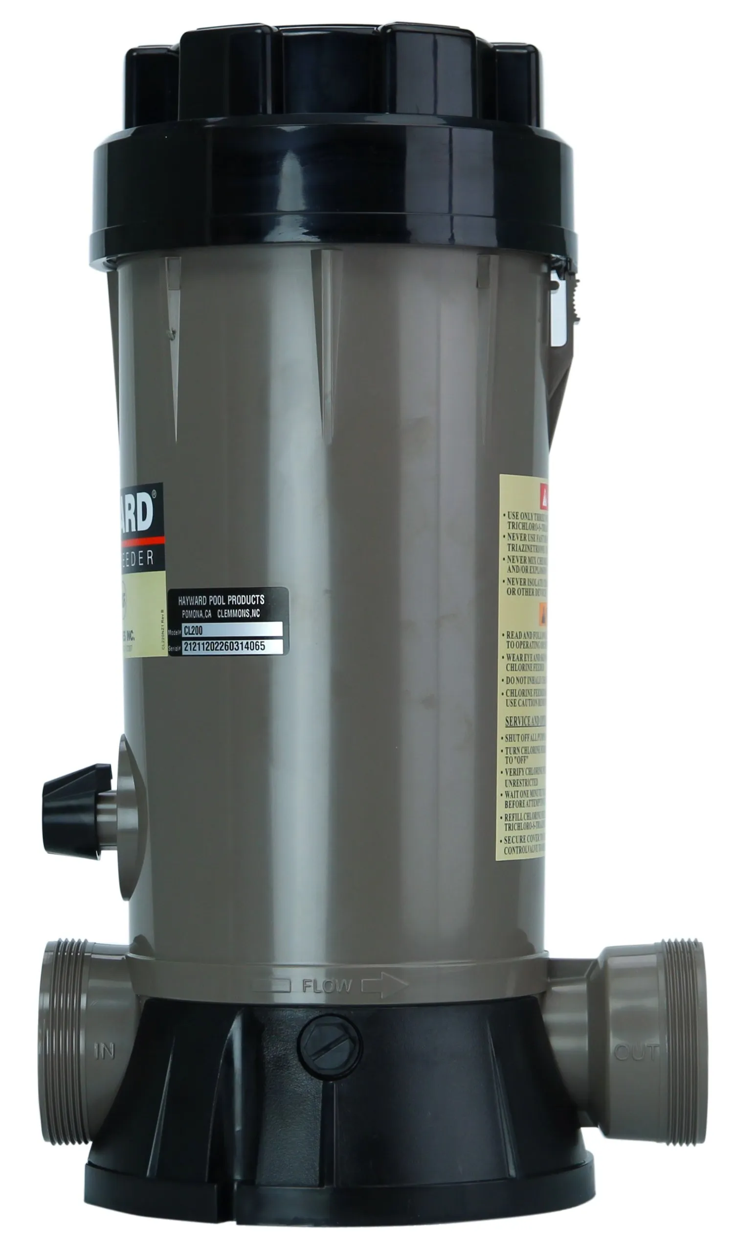 Hayward CL200 In-Line Tablet Chlorine Feeder