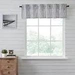 Sawyer Mill Black Ticking Stripe Valance 16x60