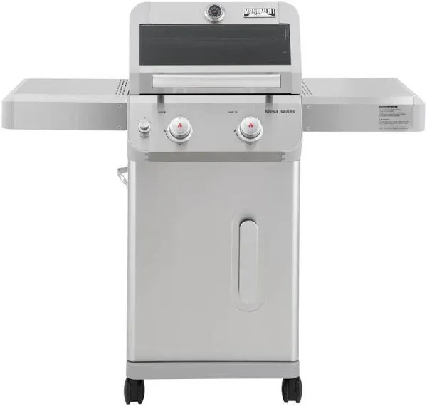 Monument Mesa 2-Burner Liquid Propane Gas Grill Stainless Steel