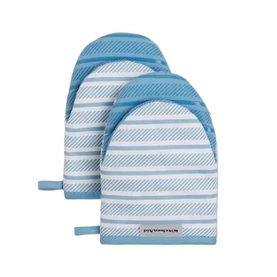 KitchenAid Albany 2-Pack Mini Oven Mitt Set Aqua