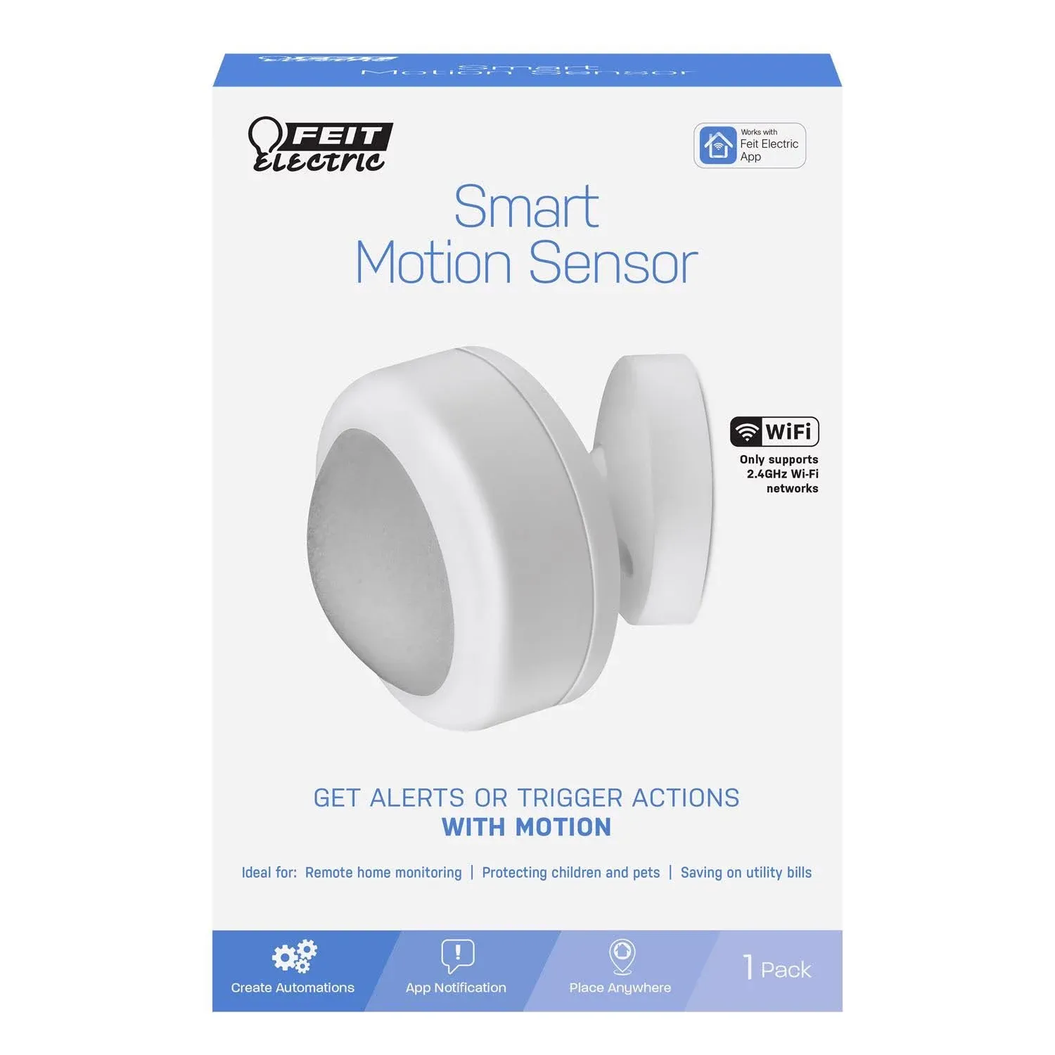 Feit Electric Motion-Sensing Battery Powered LED White Replacement Motion Sensor