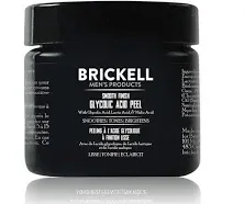 Brickell Men's Smooth Finish Glycolic Acid Peel For Men, Natural and Organic