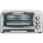 Hamilton Beach Stainless Toaster Oven 1400-W w/ Air Fry + Automatic Shut-Off