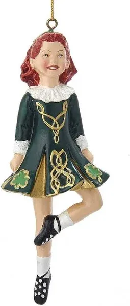 Kurt Adler 6-Inch Resin Step Irish Dancer Ornament for Christmas