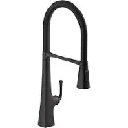 Graze Single-Handle Standard Kitchen Faucet in Matte Black