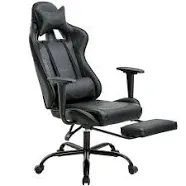 Ergonomic Desk Executive PU Leather Computer Lumbar Support with Footrest Modern