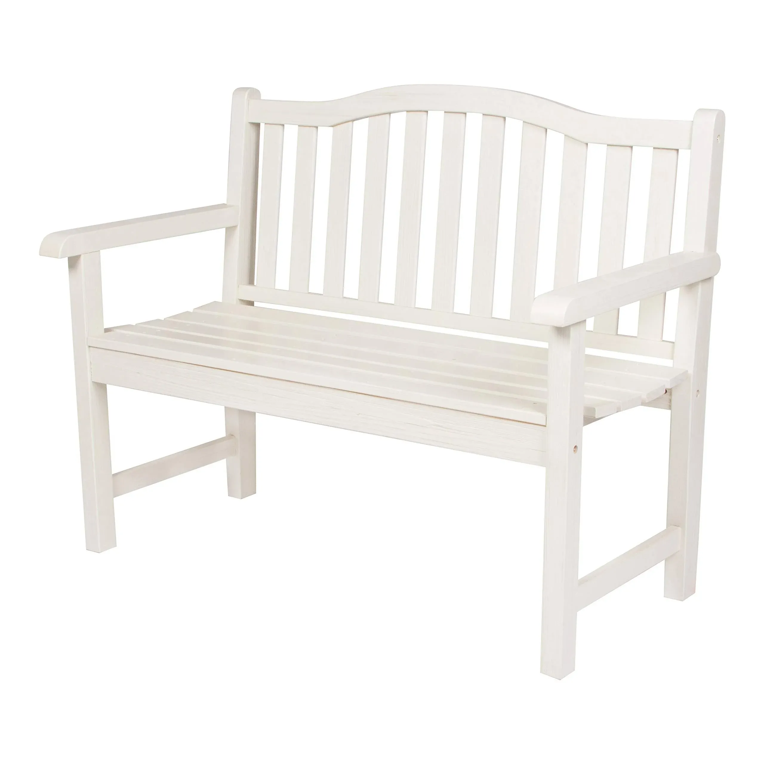 Shine Company Belfort Outdoor Solid Wood Patio Garden Bench