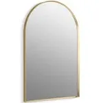 Essential 24" x 36" Arch Framed Mirror Moderne Brushed Gold