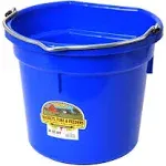 Flat Back Plastic Bucket Blue - 20 qt