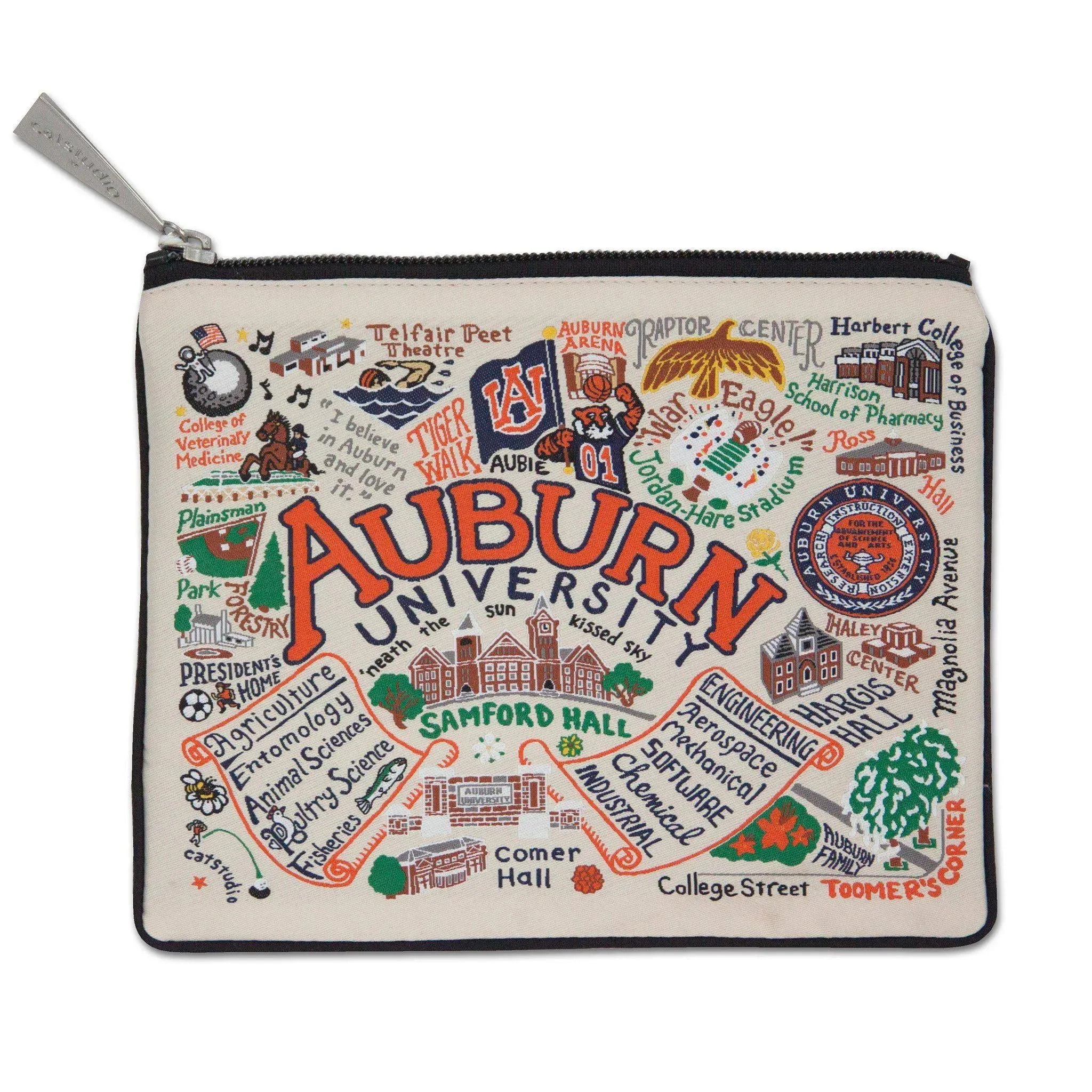 Cat Studio Auburn University Collegiate Zip Pouch