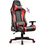 GTRACING Gaming Chair with Bluetooth Speakers Music Video Game Chair Audio Ergonomic Design Heavy Duty Office Computer Desk Chair GT890M Purple