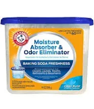 Arm & Hammer Clean Burst Moisture Absorber and Odor Eliminator 14 oz. Refills - 3 Pack White