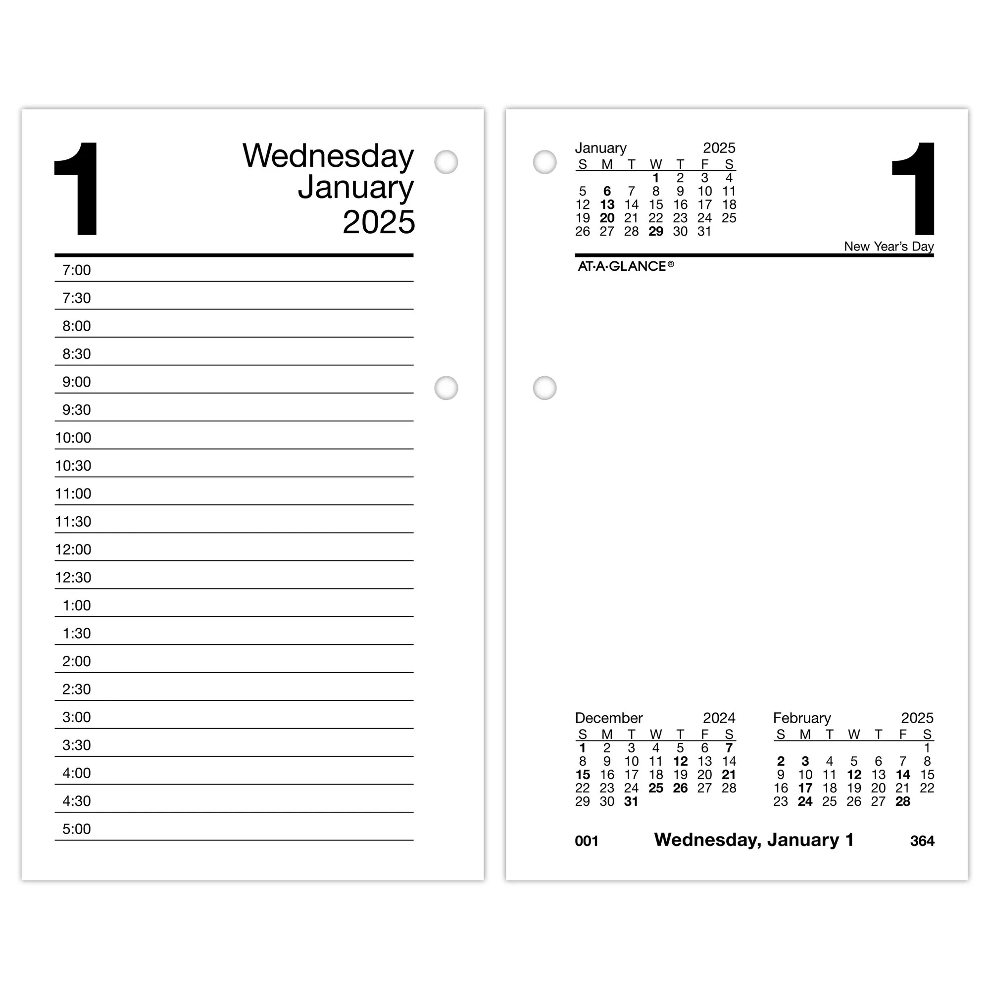 At-A-Glance Desk Calendar Refill