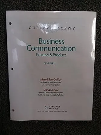 Business Communication: Process & Product