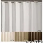 Microfiber Shower Curtain Liner White