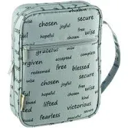 DiverseBee Bible Cover with Handles, Zippered Bible Carrying Case for Men and Women