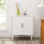 Crosley Landon 2 Door Bar Cabinet in White