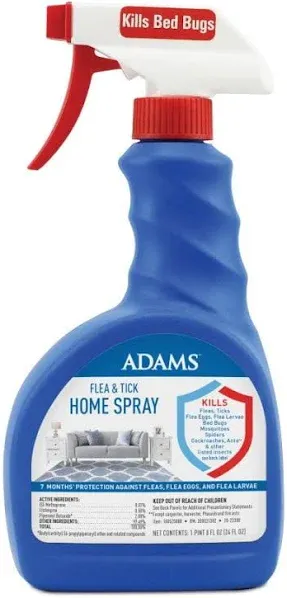 Adams Flea &amp; Tick Home Spray, 24 Oz.