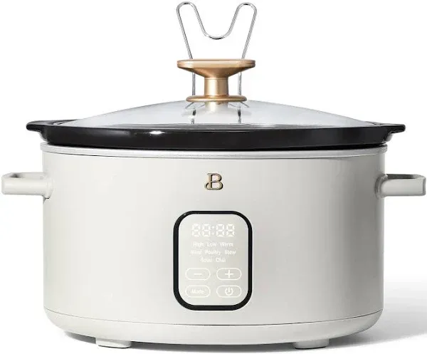 Stunning 6 Qt Rose Slow Cooker - Drew Barrymore Collection, Programmable