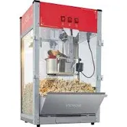 VEVOR Popcorn Popper Machine Countertop Popcorn Maker Red - 12oz