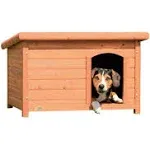 TRIXIE Large natura Classic Outdoor Dog House, Weatherproof Finish, Elevated ...