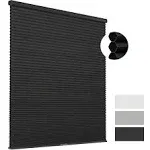 Joydeco Cordless Black Cellular Shades - Wide Blackout Blinds