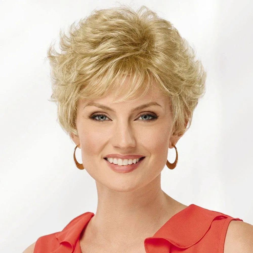 Celebrity WhisperLite Wig by Paula Young in Blonde - Short Wavy Wig