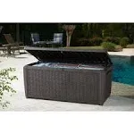 Keter 220941 Sumatra 135 Gallon Waterproof Weather Resistant Resin Wicker Out...