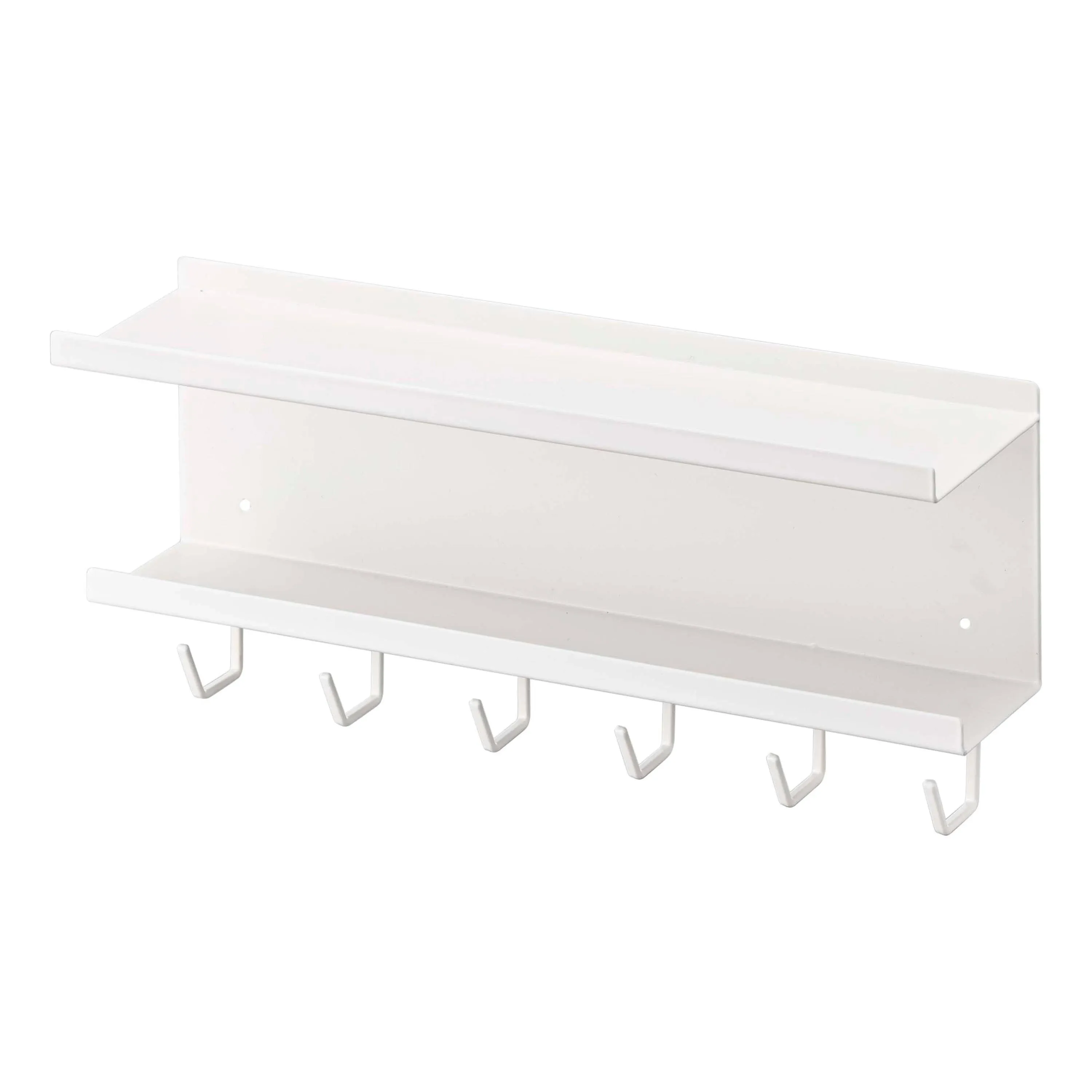 Wall-Mount Cable & Router Storage Rack - Steel - Yamazaki Home White